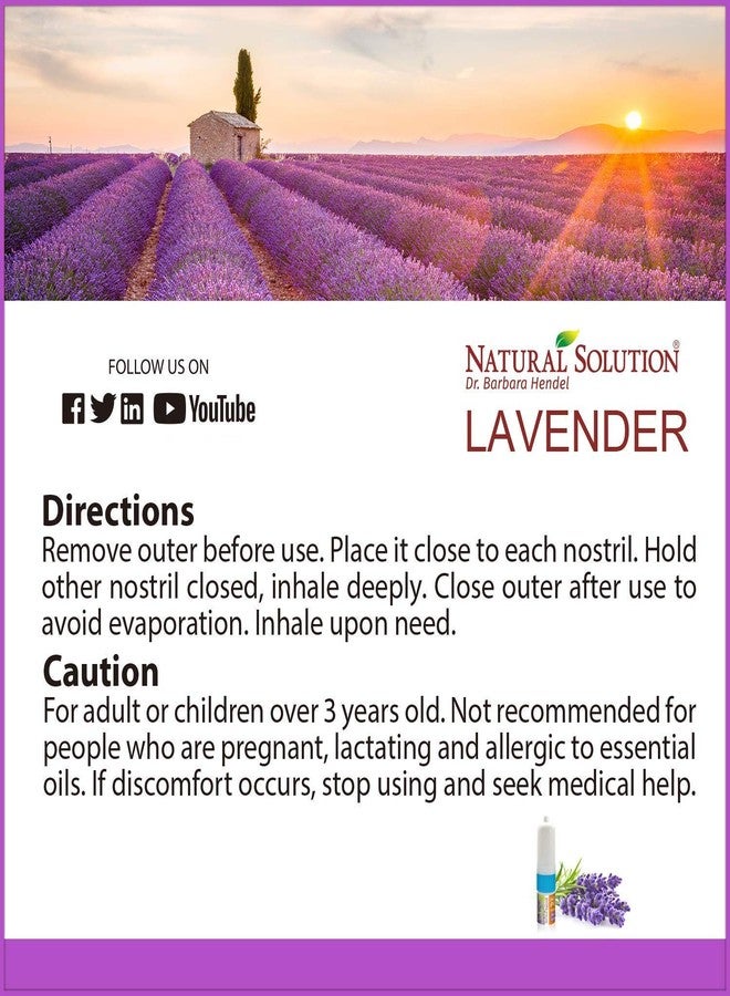 Natural Solution Himalayan Salt Inhaler, Help Clear Congestion, Boost Focus and Improve Breathing with Relaxing & Refreshing Lavender Aromatherapy, Pack of 3 - Image 5